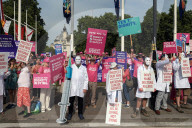 Assisted Dying Bill Protests in London, UK.