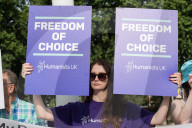 Protests For And Against Assisted Dying In London