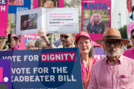 Protests For And Against Assisted Dying In London