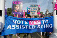 Protests For And Against Assisted Dying In London