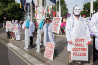 Protests For And Against Assisted Dying In London