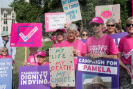 Protests For And Against Assisted Dying In London