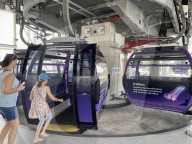 Cable car across the Thames gets glass-floor cabins