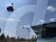 Cable car across the Thames gets glass-floor cabins