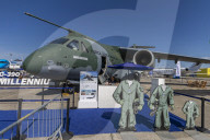 Paris Air Show 2025 - Embraer C-390 Millennium Military Transport Aircraft