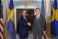 DC: Sec. Rubio and Swedish FM Malmer Stenergard hold a State Department bilateral meeting