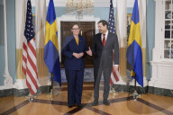 DC: Sec. Rubio and Swedish FM Malmer Stenergard hold a State Department bilateral meeting