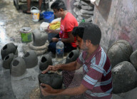 Artisians Making Idols For Durga Puja In Kolkata, India