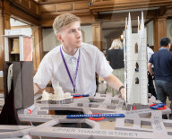 Square Mile Churches: A Sustainable Future project - 3D map of London’s underground structures unveiled at St Andrew Church Holborn, City of London, London, Great Britain 
Press photocall 
20th June 2025