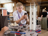 Square Mile Churches: A Sustainable Future project - 3D map of London’s underground structures unveiled at St Andrew Church Holborn, City of London, London, Great Britain 
Press photocall 
20th June 2025