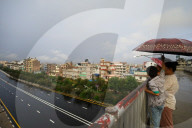 Monsoon And Rainbow In Nepal