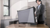 Pop-up screen ith built in projector