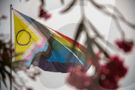 Flag By LGBTQIA+ At Sevilla Square, In Cadiz, Marks The Opening Of Proud Week At Province.