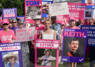 Assisted Dying Bill Protesters Outside The Parliament