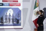 Mexico’s President Claudia Sheinbaum Holds Briefing Of Hurricane Erick