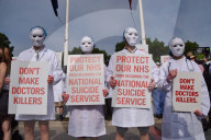London: Assisted Dying Bill Protest Outside Parliament