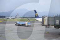 Airlines In Italy At The Il Caravaggio International Airport.