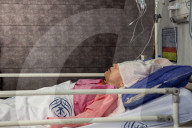 Iranian victims of Israeli air strikes in hospital