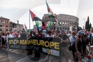 Stop ReArm Europe Demonstration Against War In Rome