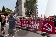 Stop ReArm Europe Demonstration Against War In Rome