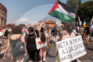 Stop ReArm Europe Demonstration Against War In Rome