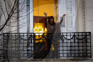 Cristina Fernández De Kirchner From The Balcony Of Her House