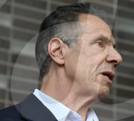 Former Governor Of New York State And Current New York City Mayoral Candidate Andrew Cuomo Speaks At A News Conference