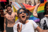 Protest By The Transfeminist Collective In Barcelona.