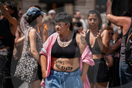 Protest By The Transfeminist Collective In Barcelona.