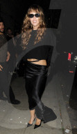 Miley Cyrus attends Lost City in Covent Garden, billed as a secret 'theatrical art & nightclub creative experience' on the companies social media pages