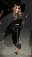 Miley Cyrus attends Lost City in Covent Garden, billed as a secret 'theatrical art & nightclub creative experience' on the companies social media pages