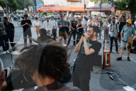 A Huge Crowd In The Streets Of Paris For "la Fete De La Musique".