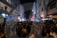 A Huge Crowd In The Streets Of Paris For "la Fete De La Musique".