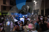 A Huge Crowd In The Streets Of Paris For "la Fete De La Musique".