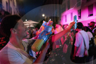 A Huge Crowd In The Streets Of Paris For "la Fete De La Musique".