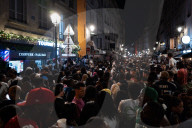 A Huge Crowd In The Streets Of Paris For "la Fete De La Musique".