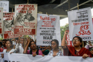 Protest Against In India Israel - America War Against Iran. 