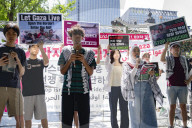 Protesters In Seoul Urge U.S. To Halt Wars In Palestine And Iran, Condemn Israeli Attacks