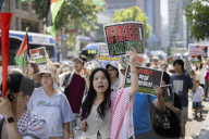 Protesters In Seoul Urge U.S. To Halt Wars In Palestine And Iran, Condemn Israeli Attacks