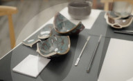 Sydney Sweeney tries Japanese crockery fixing art