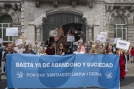 Neighborhood Protest For A Clean Santander