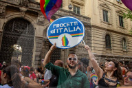 Palermo Pride Marches For LGBTQIA+ Rights And In Solidarity With Gaza