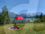 Sunny Afternoon At Bavarian Lake Barmsee