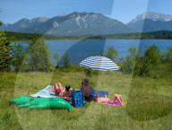 Sunny Afternoon At Bavarian Lake Barmsee