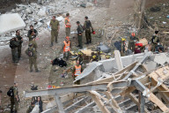 Buildings Struck By Iranian Ballistic Missile In Tel-Aviv