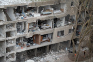 Buildings Struck By Iranian Ballistic Missile In Tel-Aviv