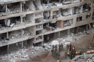 Buildings Struck By Iranian Ballistic Missile In Tel-Aviv