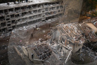Buildings Struck By Iranian Ballistic Missile In Tel-Aviv