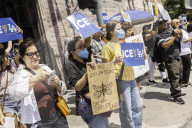 Anti-ICE Dodgers Protest