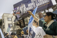 Anti-ICE Dodgers Protest